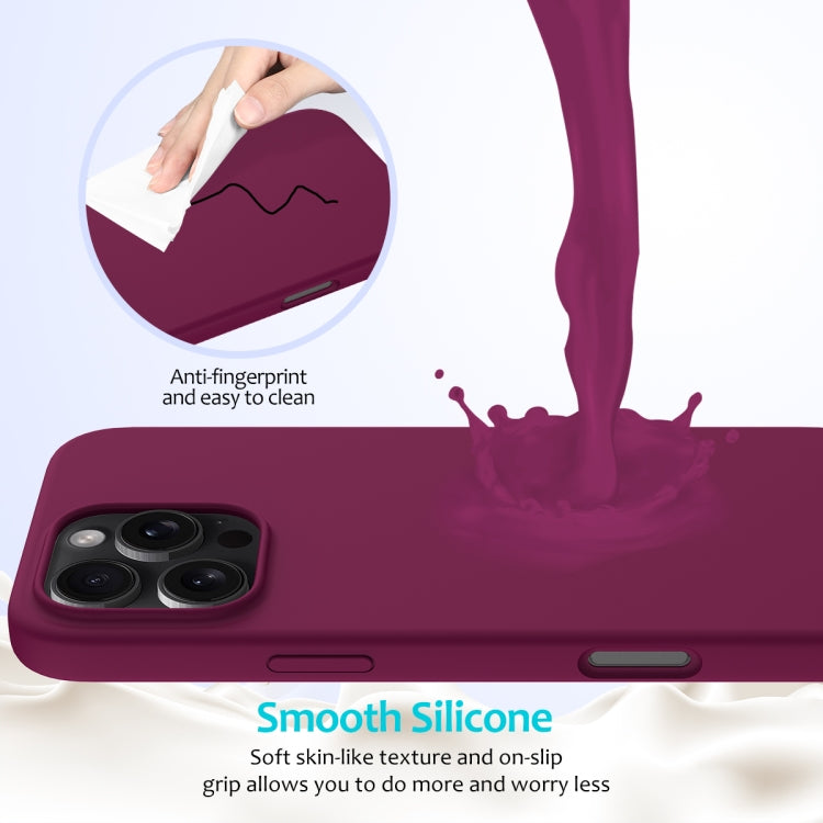 For iPhone 16 Pro Max Solid Color Silicone Phone Case(Violet) - More iPhone Cases by PMC Jewellery | Online Shopping South Africa | PMC Jewellery | Buy Now Pay Later Mobicred