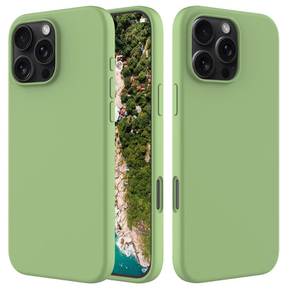 For iPhone 16 Pro Solid Color Silicone Phone Case(Mint Green) - More iPhone Cases by PMC Jewellery | Online Shopping South Africa | PMC Jewellery | Buy Now Pay Later Mobicred