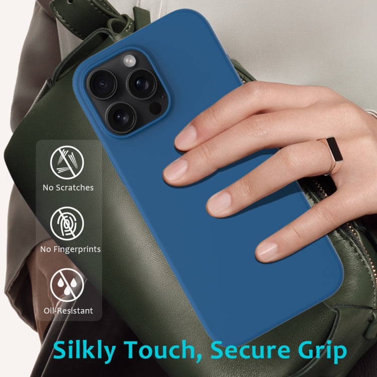 For iPhone 16 Pro Solid Color Silicone Phone Case(Cobalt Blue) - More iPhone Cases by PMC Jewellery | Online Shopping South Africa | PMC Jewellery | Buy Now Pay Later Mobicred