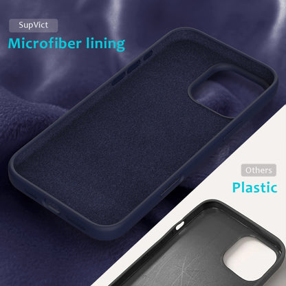 For iPhone 16 Pro Solid Color Silicone Phone Case(Midnight Blue) - More iPhone Cases by PMC Jewellery | Online Shopping South Africa | PMC Jewellery | Buy Now Pay Later Mobicred