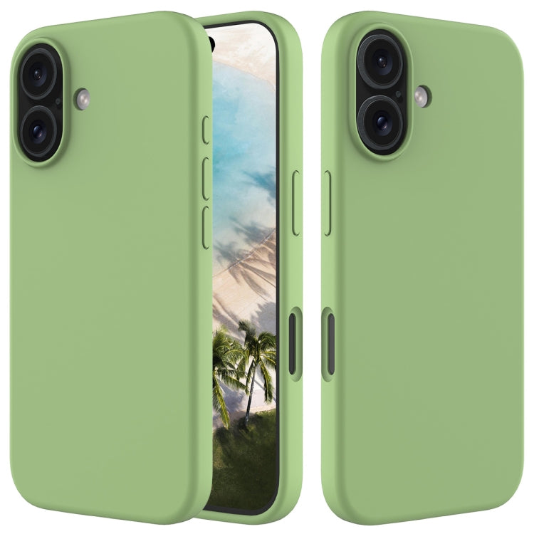 For iPhone 16 Plus Solid Color Silicone Phone Case(Mint Green) - More iPhone Cases by PMC Jewellery | Online Shopping South Africa | PMC Jewellery | Buy Now Pay Later Mobicred