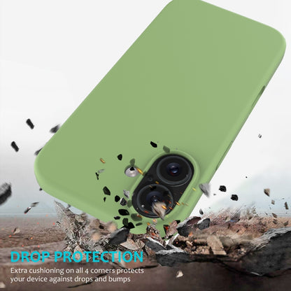 For iPhone 16 Plus Solid Color Silicone Phone Case(Mint Green) - More iPhone Cases by PMC Jewellery | Online Shopping South Africa | PMC Jewellery | Buy Now Pay Later Mobicred