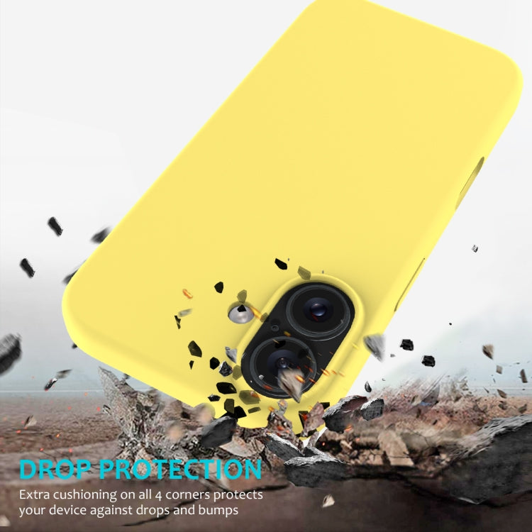 For iPhone 16 Plus Solid Color Silicone Phone Case(Lemon Yellow) - More iPhone Cases by PMC Jewellery | Online Shopping South Africa | PMC Jewellery | Buy Now Pay Later Mobicred