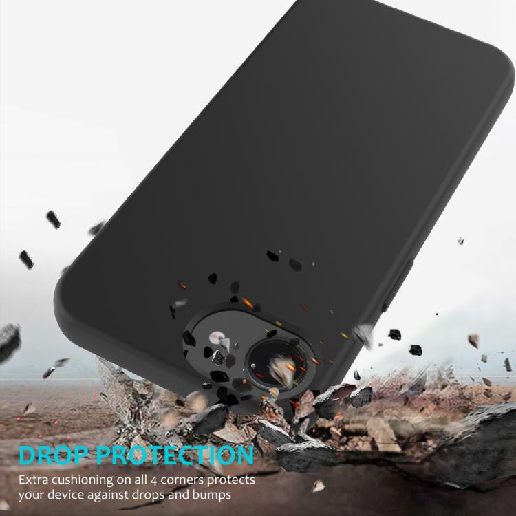 For iPhone 16e Solid Color Silicone Phone Case(Black) - iPhone 16e Cases by PMC TechLife | Online Shopping South Africa | PMC TechLife | Buy Now Pay Later Mobicred