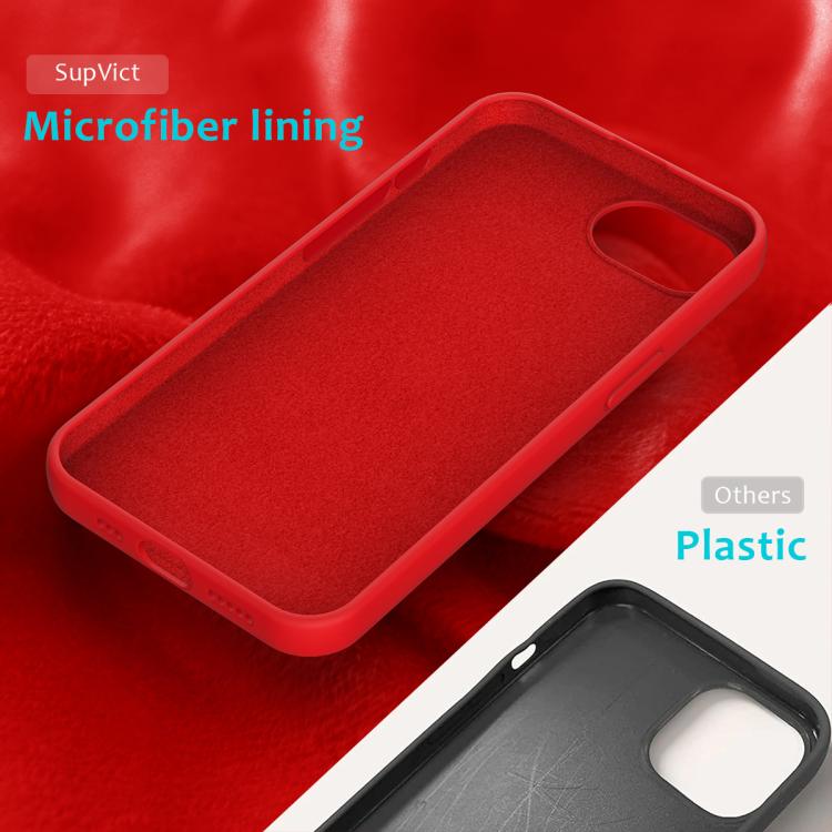 For iPhone 16e Solid Color Silicone Phone Case(Red) - iPhone 16e Cases by PMC TechLife | Online Shopping South Africa | PMC TechLife | Buy Now Pay Later Mobicred