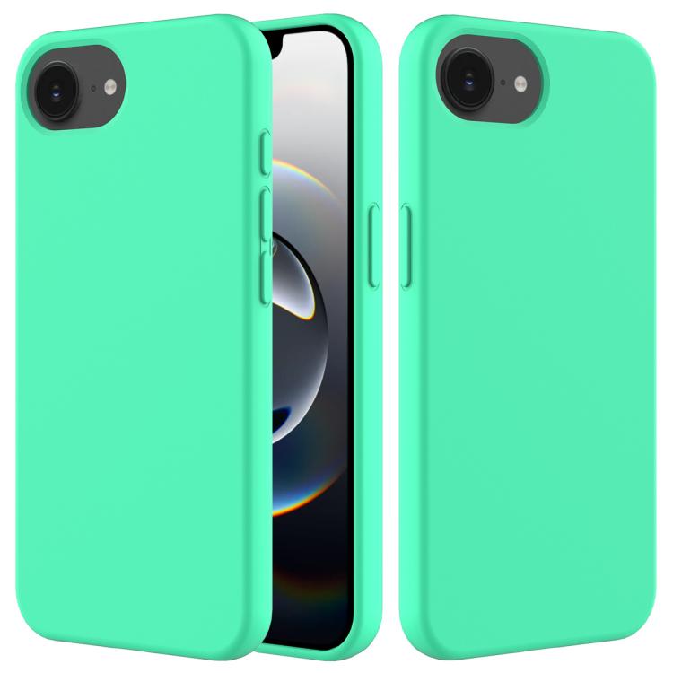For iPhone 16e Solid Color Silicone Phone Case(Green) - iPhone 16e Cases by PMC TechLife | Online Shopping South Africa | PMC TechLife | Buy Now Pay Later Mobicred