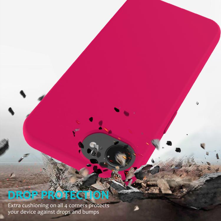 For iPhone 16e Solid Color Silicone Phone Case(Rose Red) - free shipping - PMC TechLife - Order now!
