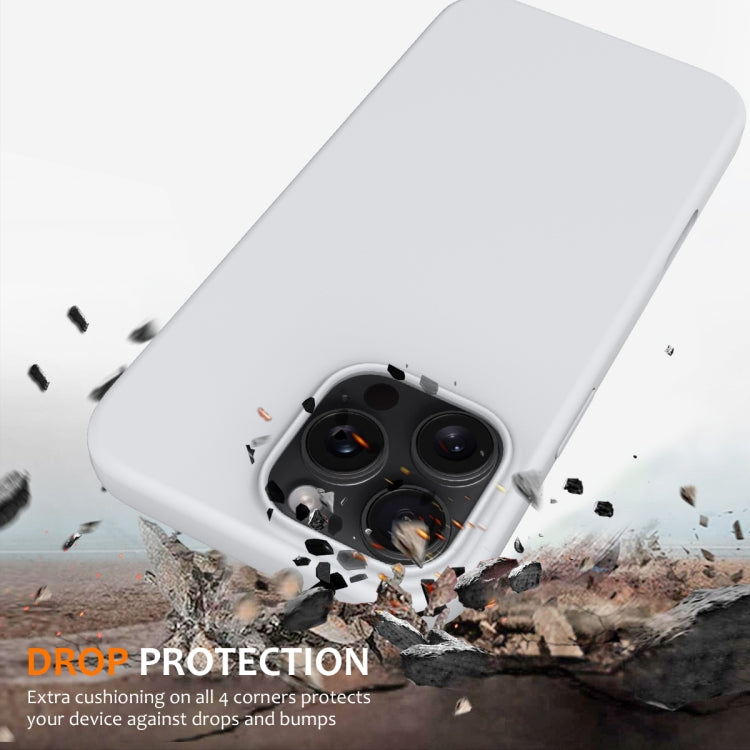 For iPhone 16 Pro Max Shockproof Silicone Magsafe Phone Case(White) - iPhone 16 Pro Max Cases by PMC Jewellery | Online Shopping South Africa | PMC Jewellery | Buy Now Pay Later Mobicred