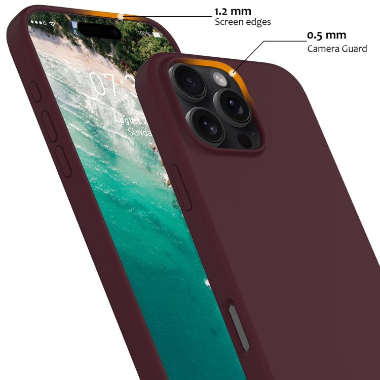 For iPhone 16 Pro Max Shockproof Silicone Magsafe Phone Case(Plum Color) - iPhone 16 Pro Max Cases by PMC Jewellery | Online Shopping South Africa | PMC Jewellery | Buy Now Pay Later Mobicred