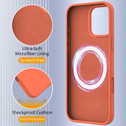 For iPhone 16 Pro Shockproof Silicone Magsafe Phone Case(Gold Orange) - iPhone 16 Pro Cases by PMC Jewellery | Online Shopping South Africa | PMC Jewellery | Buy Now Pay Later Mobicred