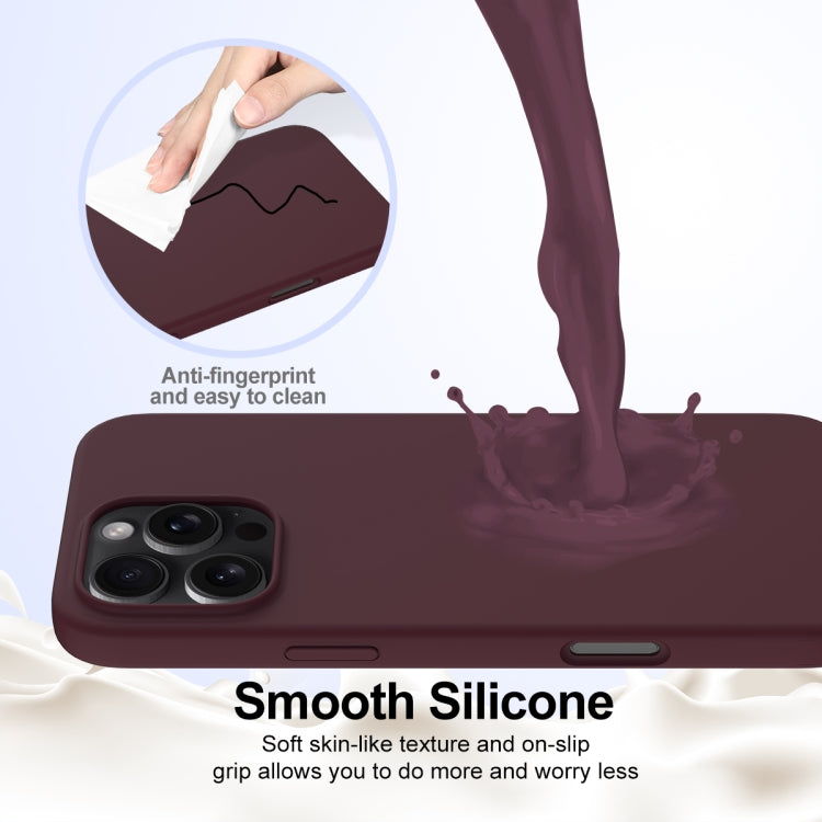 For iPhone 16 Pro Shockproof Silicone Magsafe Phone Case(Plum Color) - iPhone 16 Pro Cases by PMC Jewellery | Online Shopping South Africa | PMC Jewellery | Buy Now Pay Later Mobicred