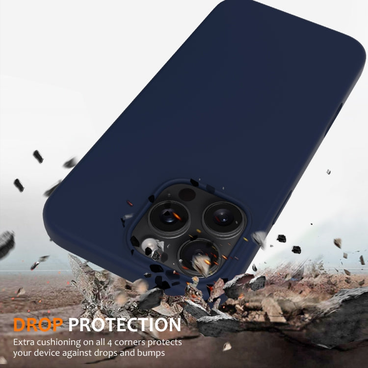For iPhone 16 Pro Shockproof Silicone Magsafe Phone Case(Navy Blue) - iPhone 16 Pro Cases by PMC TechLife | Online Shopping South Africa | PMC TechLife | Buy Now Pay Later Mobicred