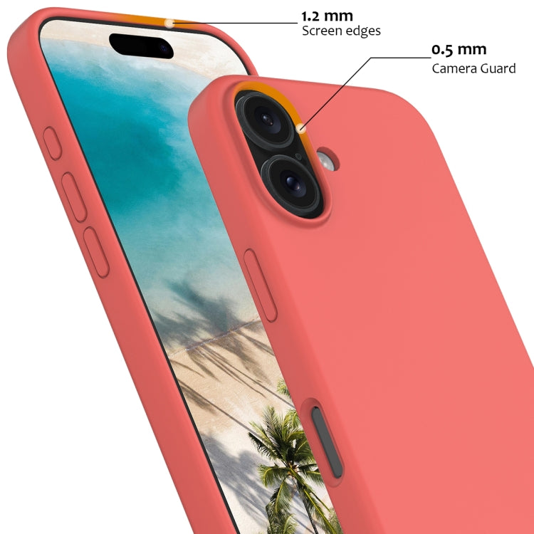 For iPhone 16 Shockproof Silicone Magsafe Phone Case(Pink Orange) - iPhone 16 Cases by PMC TechLife | Online Shopping South Africa | PMC TechLife | Buy Now Pay Later Mobicred