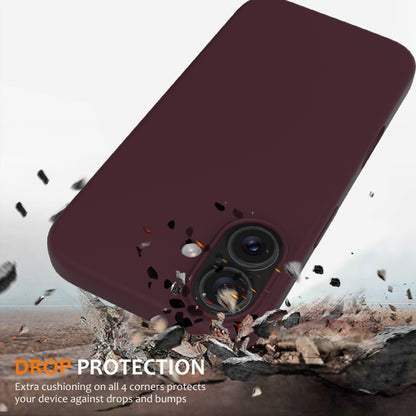 For iPhone 16 Shockproof Silicone Magsafe Phone Case(Plum Color) - iPhone 16 Cases by PMC Jewellery | Online Shopping South Africa | PMC Jewellery | Buy Now Pay Later Mobicred