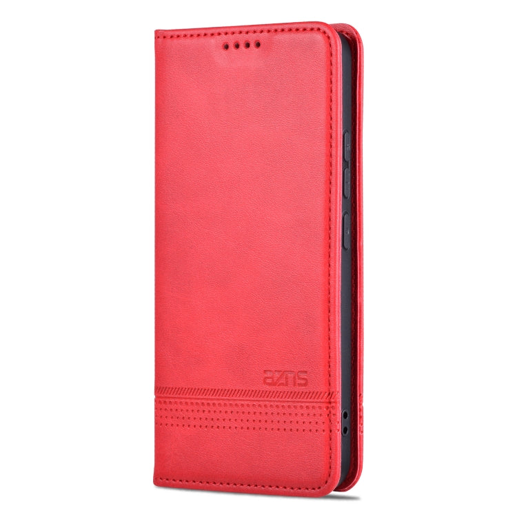 For Xiaomi 14 Pro AZNS Magnetic Calf Texture Flip Leather Phone Case(Red) - 14 Pro Cases by AZNS | Online Shopping South Africa | PMC Jewellery | Buy Now Pay Later Mobicred