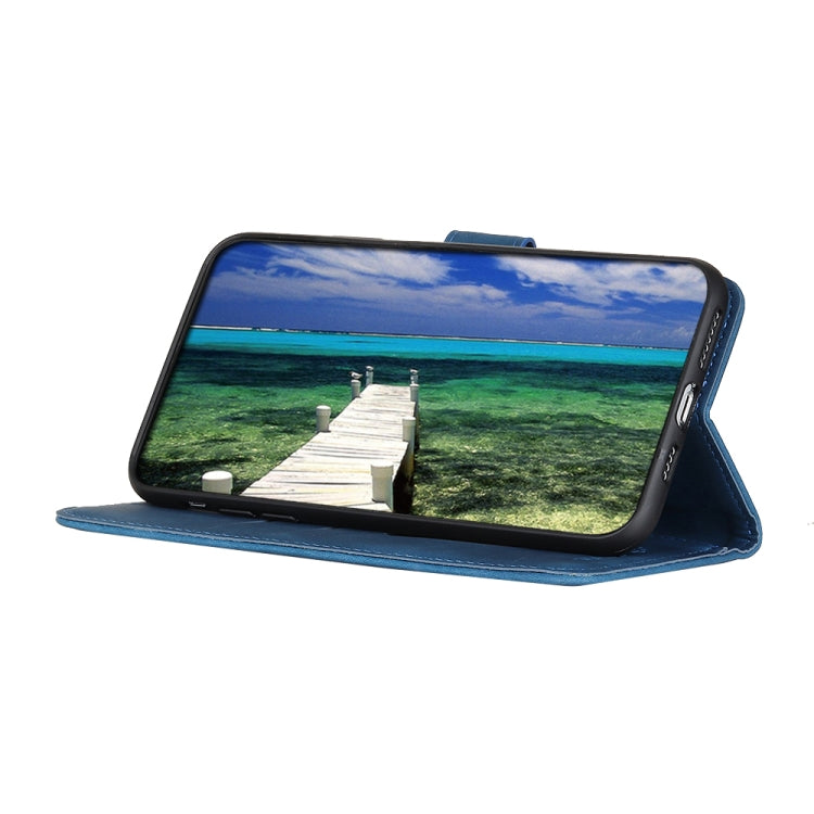 For iPhone 16 Plus KHAZNEH Retro Texture Leather Phone Case(Blue) - iPhone 16 Plus Cases by PMC TechLife | Online Shopping South Africa | PMC TechLife | Buy Now Pay Later Mobicred
