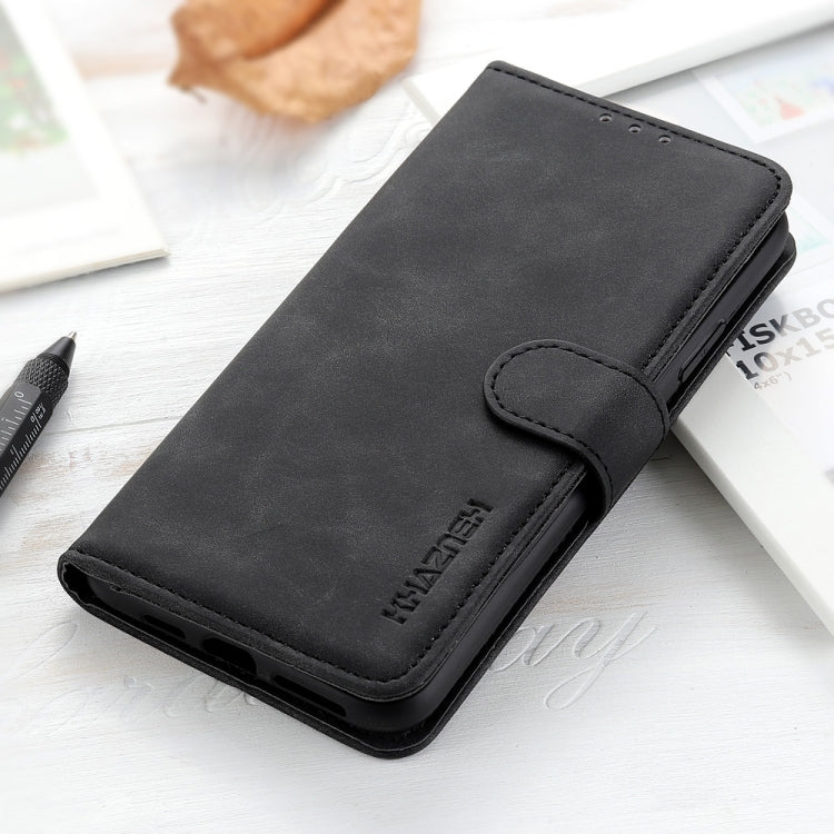 For iPhone 16 Pro Max KHAZNEH Retro Texture Leather Phone Case(Black) - iPhone 16 Pro Max Cases by PMC TechLife | Online Shopping South Africa | PMC TechLife | Buy Now Pay Later Mobicred