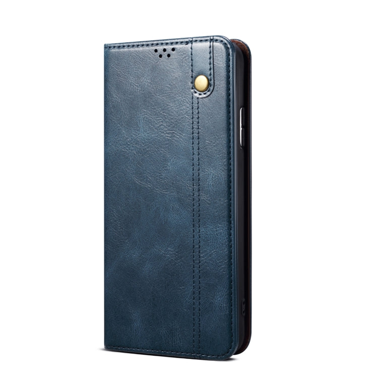 For vivo iQOO Neo9 Pro / Neo9 Oil Wax Crazy Horse Texture Leather Phone Case(Blue) - iQOO Neo9 Cases by PMC Jewellery | Online Shopping South Africa | PMC Jewellery | Buy Now Pay Later Mobicred