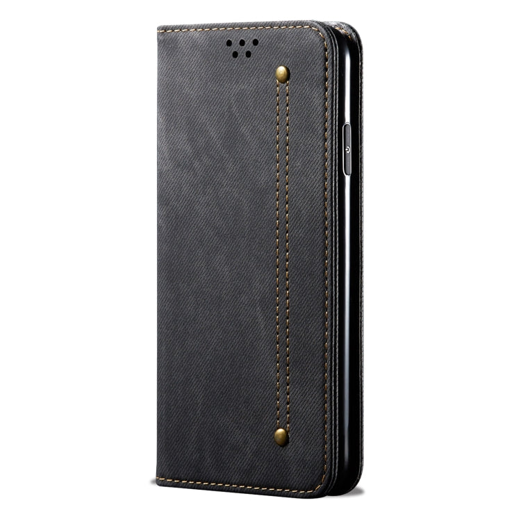 For Honor 90 Pro Denim Texture Flip Leather Phone Case(Black) - Honor Cases by PMC Jewellery | Online Shopping South Africa | PMC Jewellery | Buy Now Pay Later Mobicred