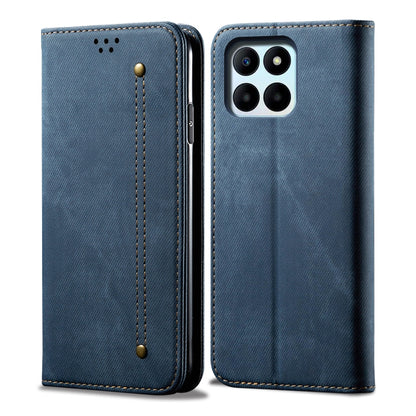 For Honor X6A Denim Texture Flip Leather Phone Case(Blue) - Honor Cases by PMC Jewellery | Online Shopping South Africa | PMC Jewellery