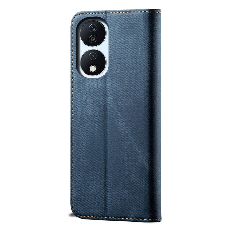 For Honor Play 8T 5G / X7b Denim Texture Flip Leather Phone Case(Blue) - Honor Cases by PMC Jewellery | Online Shopping South Africa | PMC Jewellery | Buy Now Pay Later Mobicred