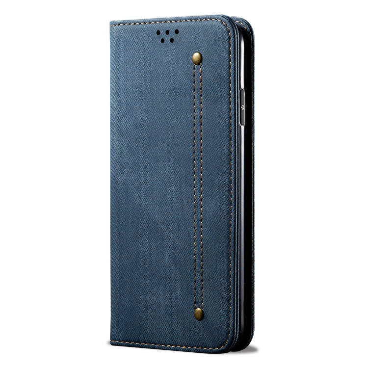 For Honor Magic6 Pro Denim Texture Flip Leather Phone Case(Blue) - Honor Cases by PMC Jewellery | Online Shopping South Africa | PMC Jewellery | Buy Now Pay Later Mobicred