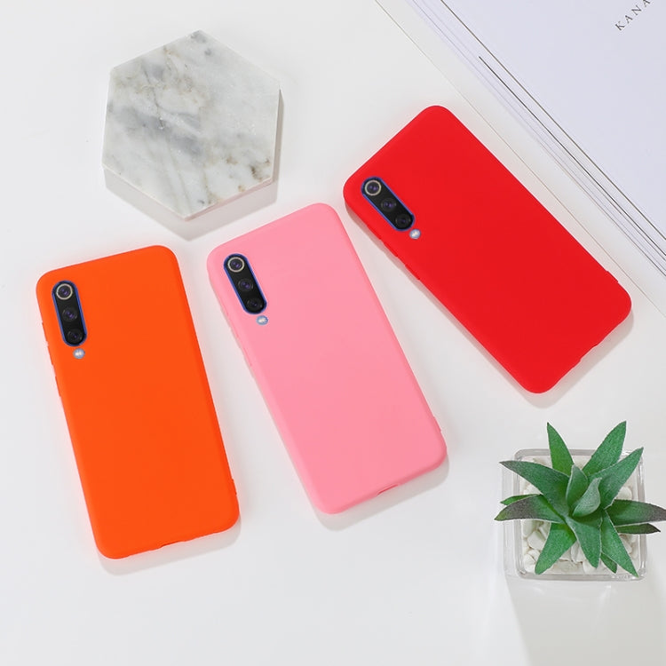 For Xiaomi Mi 9 SE Shockproof Frosted TPU Protective Case(Pink) - Xiaomi Cases by PMC Jewellery | Online Shopping South Africa | PMC Jewellery