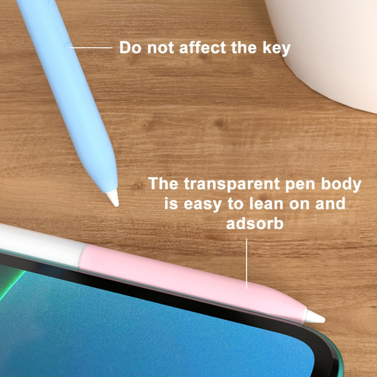 For Xiaomi Stylus Pen 2 Jelly Style Translucent Silicone Protective Pen Case(White) - Pencil Accessories by PMC Jewellery | Online Shopping South Africa | PMC Jewellery