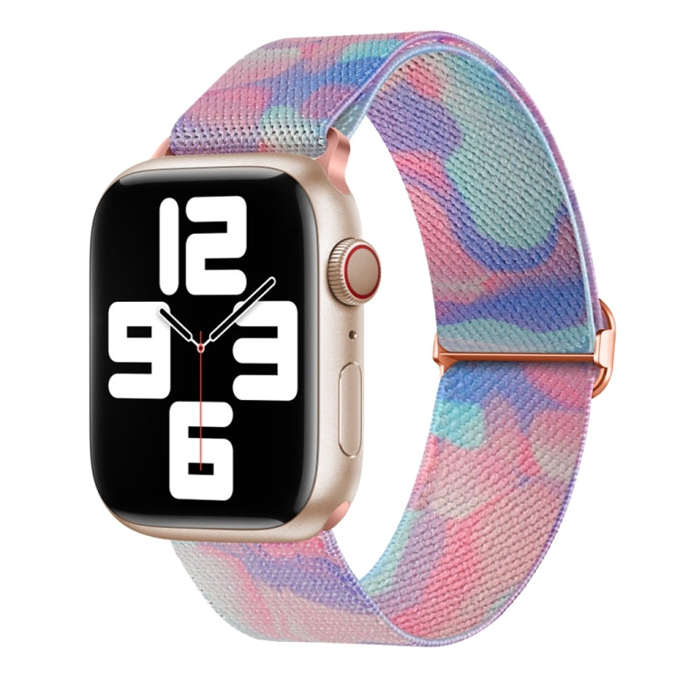For Apple Watch 5 44mm Painted Pattern Nylon Replacement Watch Band(Water Fluid) - Watch Bands by PMc TechLife | Online Shopping South Africa | PMc TechLife | Buy Now Pay Later Mobicred