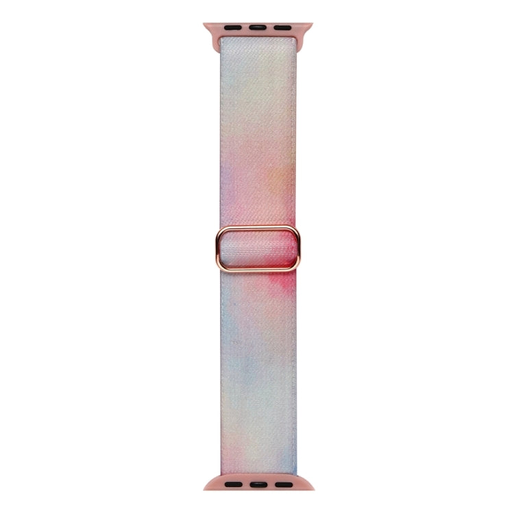 For Apple Watch 2 38mm Painted Pattern Nylon Replacement Watch Band(Symphony Aurora) - Watch Bands by PMc TechLife | Online Shopping South Africa | PMc TechLife | Buy Now Pay Later Mobicred