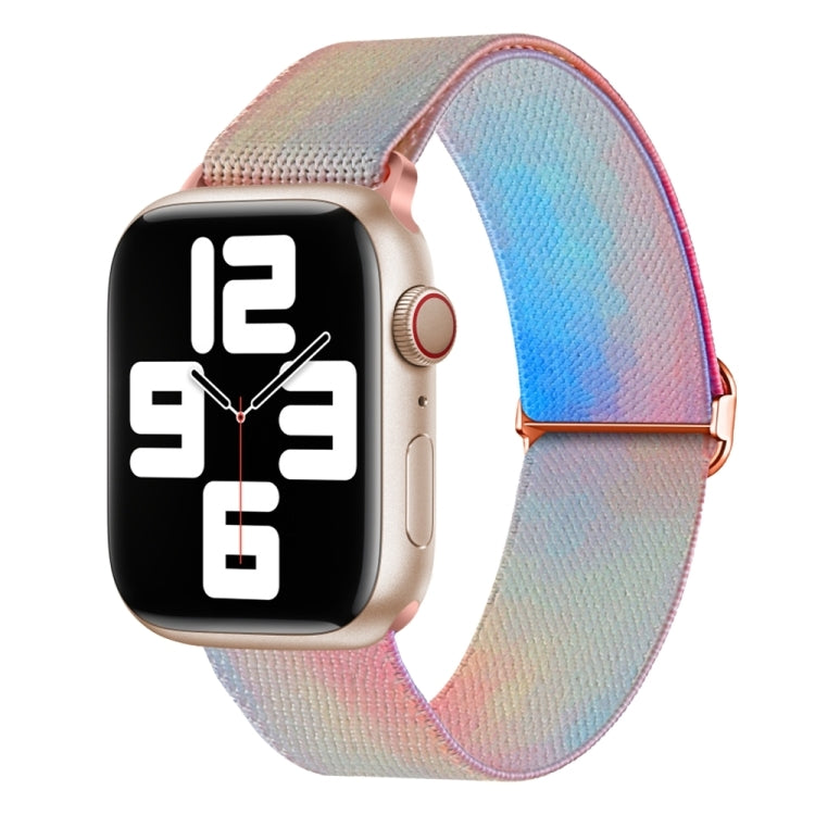 For Apple Watch 9 45mm Painted Pattern Nylon Replacement Watch Band(Symphony Aurora) - free shipping - PMc TechLife - Order now!