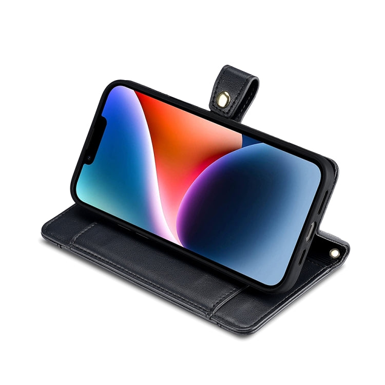 For Sharp Aquos R8 Pro SH-51 Sheep Texture Cross-body Zipper Wallet Leather Phone Case(Black) - More Brand by PMC TechLife | Online Shopping South Africa | PMC TechLife | Buy Now Pay Later Mobicred