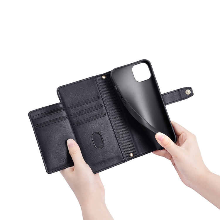 For Sharp Aquos R8 Pro SH-51 Sheep Texture Cross-body Zipper Wallet Leather Phone Case(Black) - More Brand by PMC TechLife | Online Shopping South Africa | PMC TechLife | Buy Now Pay Later Mobicred