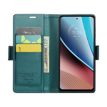 For Motorola Moto G Stylus 5G 2023 CaseMe 023 Butterfly Buckle Litchi Texture RFID Anti-theft Leather Phone Case(Pearly Blue) - Motorola Cases by CaseMe | Online Shopping South Africa | PMC Jewellery | Buy Now Pay Later Mobicred