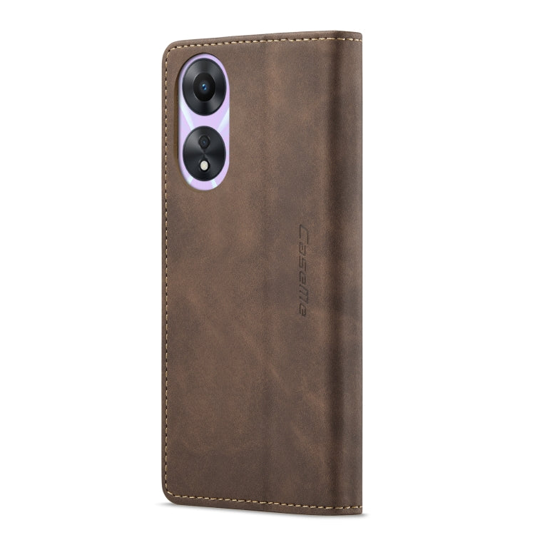 For OPPO A78 5G Global / A1X 5G CaseMe 013 Multifunctional Horizontal Flip Leather Phone Case(Coffee) - OPPO Cases by CaseMe | Online Shopping South Africa | PMC Jewellery | Buy Now Pay Later Mobicred