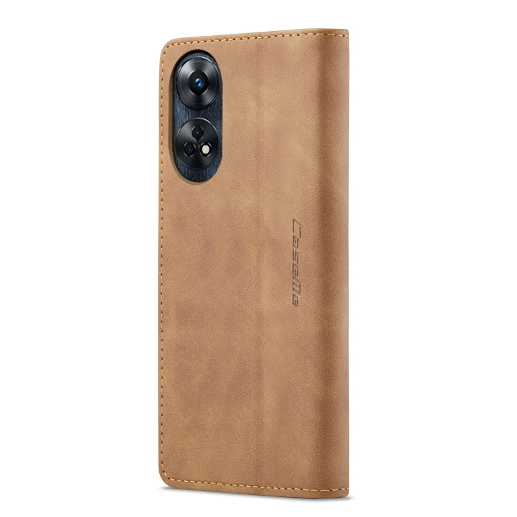 For OPPO Reno8 T 4G CaseMe 013 Multifunctional Horizontal Flip Leather Phone Case(Brown) - OPPO Cases by CaseMe | Online Shopping South Africa | PMC Jewellery | Buy Now Pay Later Mobicred