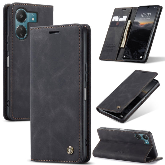 For Xiaomi Redmi 13C 4G Global / 13C 5G CaseMe 013 Multifunctional Horizontal Flip Leather Phone Case(Black) - Xiaomi Cases by CaseMe | Online Shopping South Africa | PMC Jewellery | Buy Now Pay Later Mobicred