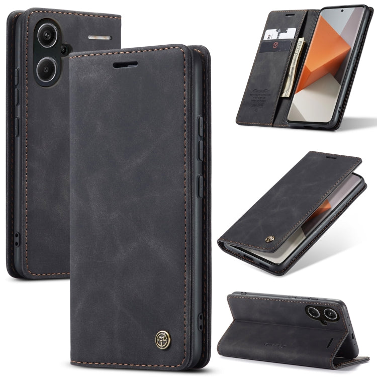 For Xiaomi Redmi Note 13 Pro+ CaseMe 013 Multifunctional Horizontal Flip Leather Phone Case(Black) - Xiaomi Cases by CaseMe | Online Shopping South Africa | PMC Jewellery | Buy Now Pay Later Mobicred