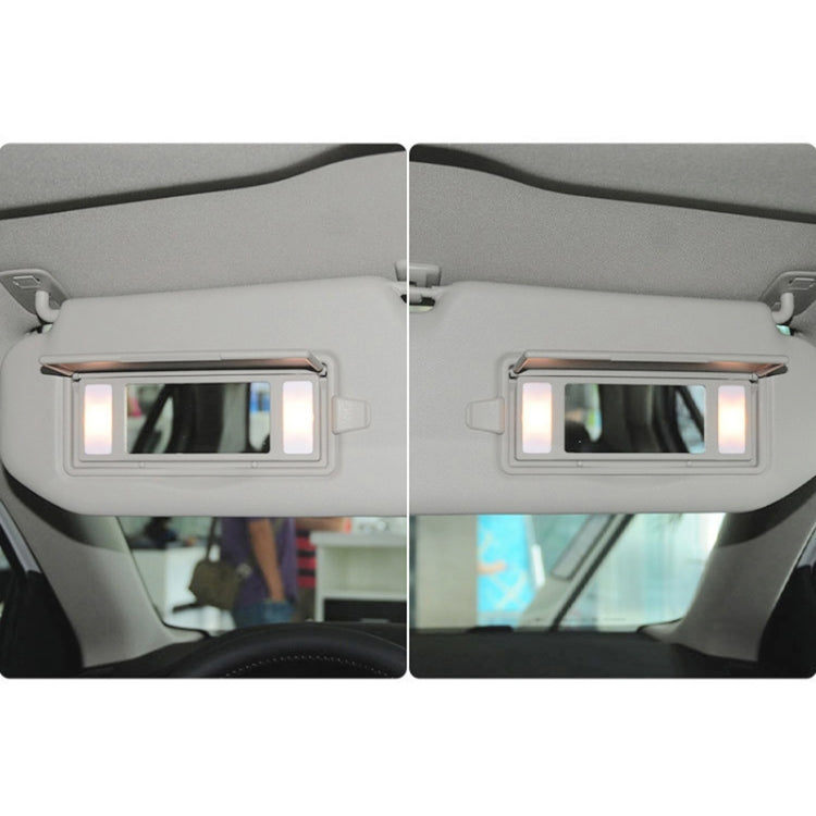 For Buick / Chevrolet Left-hand Drive Car Sun Visor Makeup Mirror 23196443(Light Beige) - Sunglasses & Glasses Clips by PMC Jewellery | Online Shopping South Africa | PMC Jewellery | Buy Now Pay Later Mobicred