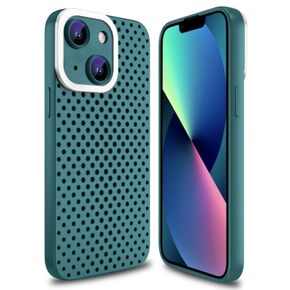 For iPhone 13 Hollow Heat Dissipation TPU Phone Case(Green) - iPhone 13 Cases by PMC Jewellery | Online Shopping South Africa | PMC Jewellery