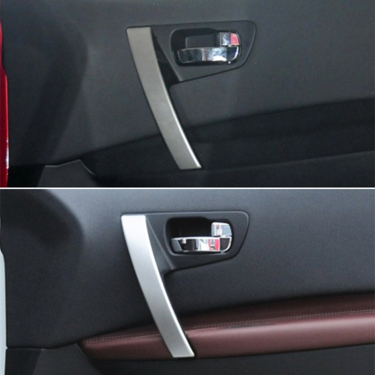 For Nissan Qashqai Left-Drive Car Door Inside Handle Cover, Type:Cover Right(Silver) - Door Handles by PMC Jewellery | Online Shopping South Africa | PMC Jewellery | Buy Now Pay Later Mobicred