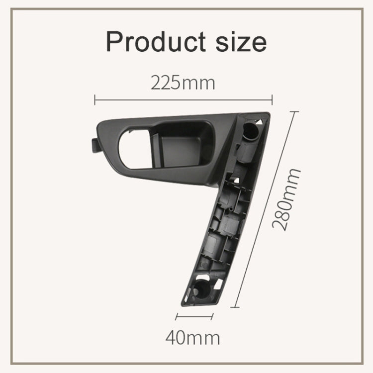 For Nissan Qashqai Left-Drive Car Door Inside Handle Base Bracket, Type:Base Left(Black) - Door Handles by PMC Jewellery | Online Shopping South Africa | PMC Jewellery | Buy Now Pay Later Mobicred