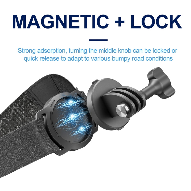 STARTRC Action Camera Magnetic POV View Bracket 2 in 1 Quick Release Headband Wristband - Head Belt by STARTRC | Online Shopping South Africa | PMC Jewellery | Buy Now Pay Later Mobicred