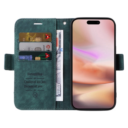 For iPhone 16 Plus BETOPNICE Dual-side Buckle Leather Phone Case(Green) - iPhone 16 Plus Cases by BETOPNICE | Online Shopping South Africa | PMC Jewellery | Buy Now Pay Later Mobicred