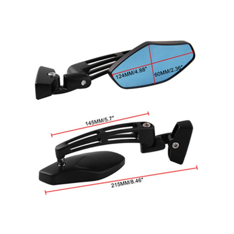 1Pair SF-062 Motorcycle Modified Rearview Mirror Reflective Mirror(Plating Silver) - Side Mirrors by PMC Jewellery | Online Shopping South Africa | PMC Jewellery | Buy Now Pay Later Mobicred