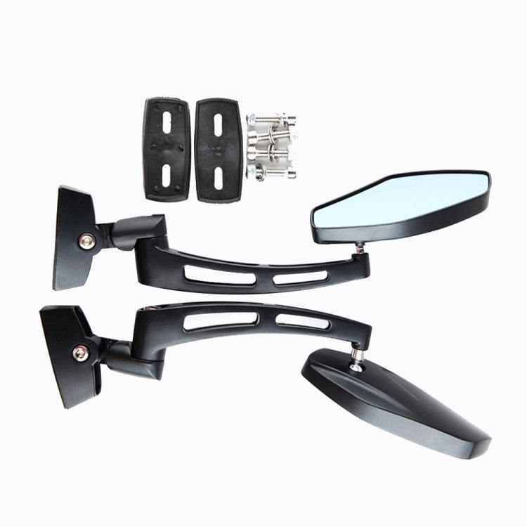 1Pair SF-062 Motorcycle Modified Rearview Mirror Reflective Mirror(Black) - Side Mirrors by PMC Jewellery | Online Shopping South Africa | PMC Jewellery | Buy Now Pay Later Mobicred