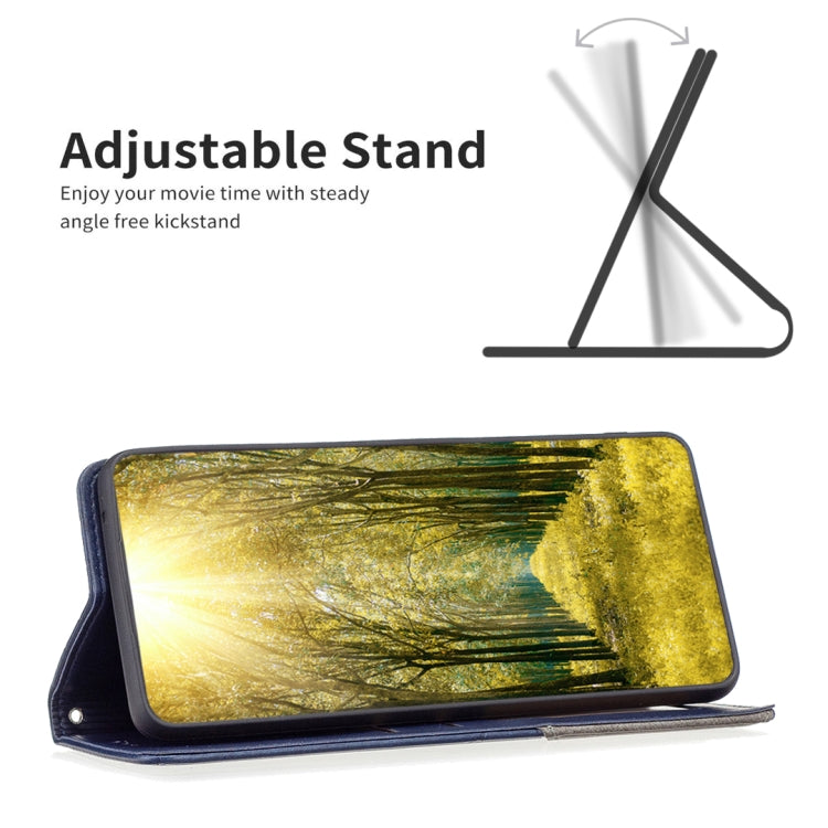 For iPhone 16 Pro Rhombus Texture Magnetic Leather Phone Case(Blue) - iPhone 16 Pro Cases by PMC TechLife | Online Shopping South Africa | PMC TechLife | Buy Now Pay Later Mobicred