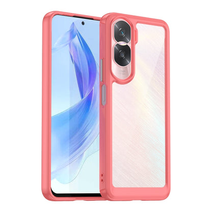 For Honor 90 Lite Colorful Series Acrylic Hybrid TPU Phone Case(Red) - Honor Cases by PMC Jewellery | Online Shopping South Africa | PMC Jewellery | Buy Now Pay Later Mobicred