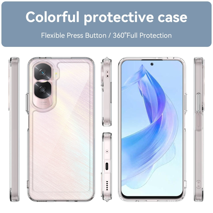 For Honor X50i Colorful Series Acrylic Hybrid TPU Phone Case(Transparent) - Honor Cases by PMC Jewellery | Online Shopping South Africa | PMC Jewellery | Buy Now Pay Later Mobicred