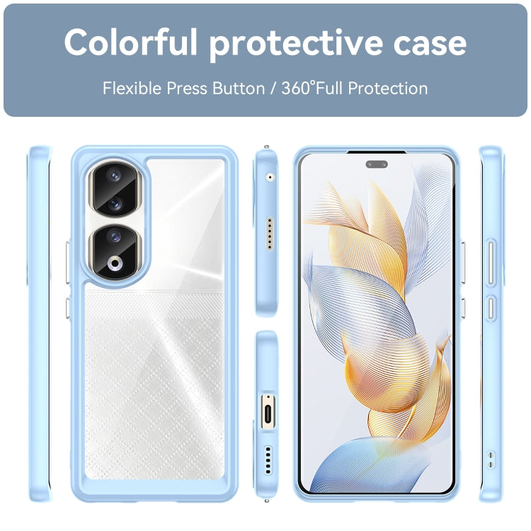 For Honor 80 Pro Colorful Series Acrylic Hybrid TPU Phone Case(Blue) - Honor Cases by PMC Jewellery | Online Shopping South Africa | PMC Jewellery | Buy Now Pay Later Mobicred